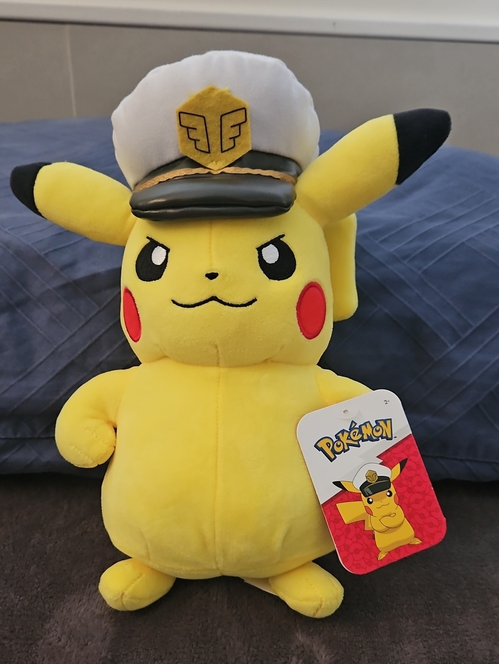 Captian Pikachu Plush 8 Inches